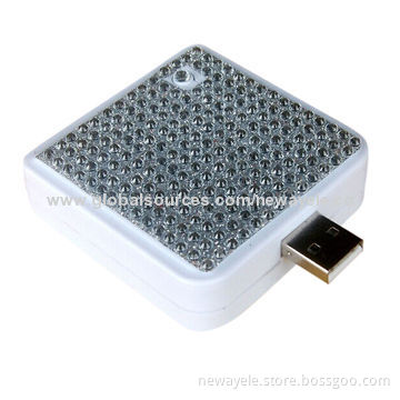 2014 Newest luxurious crystal diamond power bank, 5,000mAh